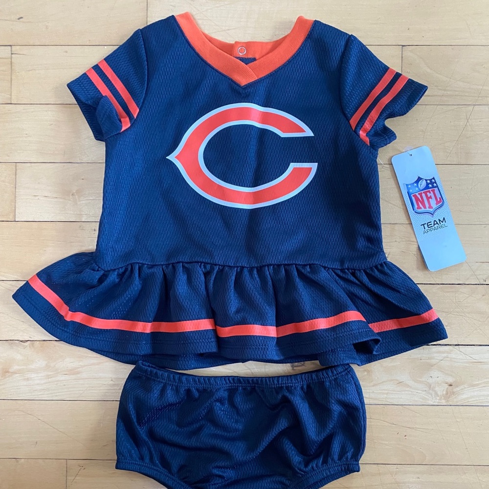 Chicago bears jersey dress baby